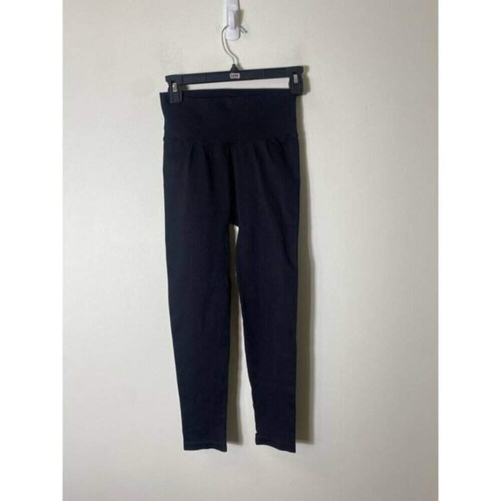 NWOT Bum Athletics High Waist Black Exercise Leggings Sz M